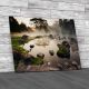 Misty Lake Landscape Canvas Print Large Picture Wall Art