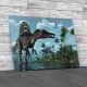 Dinosaur Scene Canvas Print Large Picture Wall Art