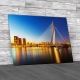 Erasmus Bridge Over The River Meuse Canvas Print Large Picture Wall Art