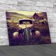 Automobile Graveyard Vintage Canvas Print Large Picture Wall Art