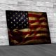 Grunge American Flag Canvas Print Large Picture Wall Art